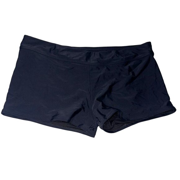 Black Womens Swim Shorts XL Polyester/Spandex Blend - Picture 4 of 6